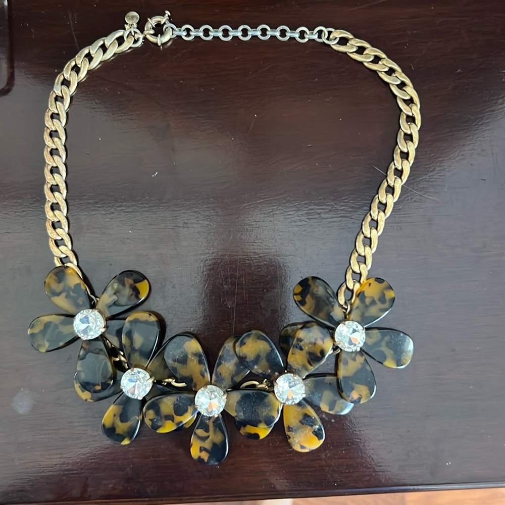 Jcrew Tortoise Statement Necklace - image 1